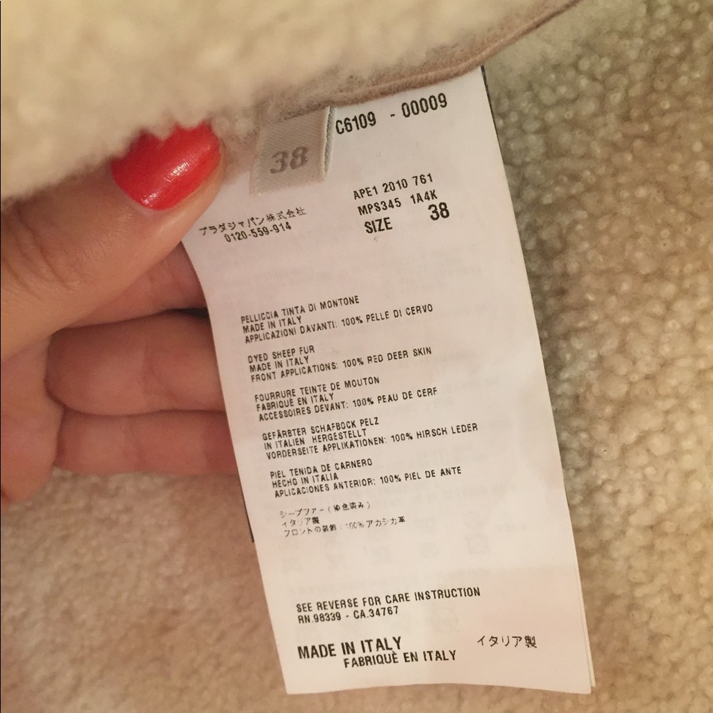 100% Authentic Miu Miu Sherling Coat - image 6